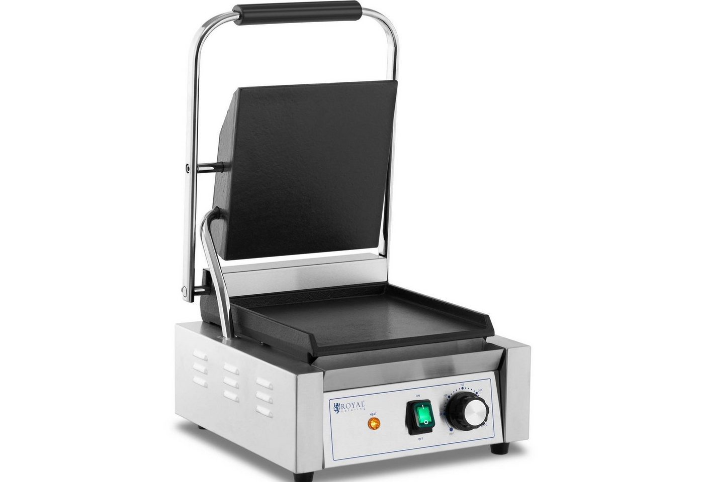 Royal Catering Kontaktgrill Doppel-Kontaktgrill Elektrogrill Elektrogriller glatt 1.800 W, 1800 W von Royal Catering