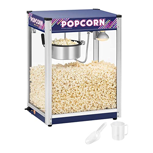 Royal Catering Popcornmaschine Popcornmaker RCPR-1350 (1.350 W, Arbeitsleistung 5 kg/h, Zubereitungszeit 110 s, Teflonbeschichtung, max. Kapazität Kessel 1.350 ml) von Royal Catering