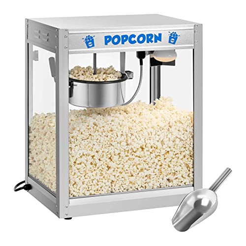 Royal Catering Popcornmaschine Popcornmaker RCPS-1350 (1.350 W, Arbeitsleistung ca. 6 kg/h, Topfdurchmesser 21,5 cm, Topfbeschichtung Teflon, inkl. Schaufel zum Befüllen) von Royal Catering