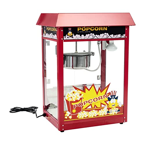 Royal Catering Popcornmaschine Retro-Design in Rot 1500 W 5 kg/h beleuchteter Innenraum Wärmefunktion entnehmbarer Topf mit Antihaftbeschichtung Krümelschublade Popcornmaker Popcornautomat Royal Catering Popcornmaschine Retro-Design in Rot 1500 W 5 kg/h beleuchteter Innenraum Wärmefunktion entnehmbarer Topf mit Antihaftbeschichtung Krümelschublade Popcornmaker Popcornautomat von Royal Catering