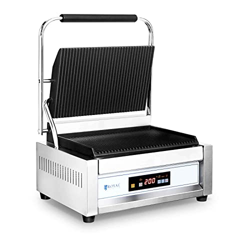 Royal Catering RC-C301 Kontaktgrill Gastro 2.200 W geriffelt 50-300 °C obere Platte: 33 x 21, untere Platte: 34 x 23 cm Royal Catering RC-C301 Kontaktgrill Gastro 2.200 W geriffelt 50-300 °C obere Platte: 33 x 21, untere Platte: 34 x 23 cm von Royal Catering