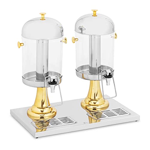 Royal Catering RC-JDWO02 Saftspender 2 x 8 L Kühlsystem Dispenser Getränkespender Getränkespender mit Zapfhahn von Royal Catering