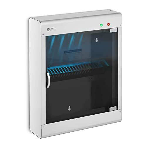 Royal Catering RC-KSSS501 Messersterilisator UV Sterilisator Sterilisationsgerät Edelstahl Timer 20 Messer von Royal Catering