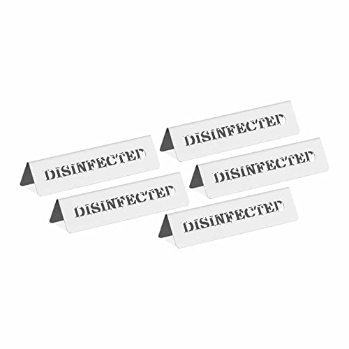 Royal Catering RC-TSD2L Tischaufsteller Desinfiziert deutsch/englisch Tischaufsteller Gastronomie Edelstahl 5 Stück Royal Catering RC-TSD2L Tischaufsteller Desinfiziert deutsch/englisch Tischaufsteller Gastronomie Edelstahl 5 Stück von Royal Catering