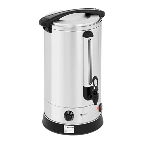 Royal Catering RC-WBDW20 Glühweinkocher 20,5 L doppelwandig 2500 W Edelstahl Heißgetränkeautomat Füllstandanzeige Teemaschine Glühweintopf Glühweinkessel Heißgetränkespender Wasserkocher Royal Catering RC-WBDW20 Glühweinkocher 20,5 L doppelwandig 2500 W Edelstahl Heißgetränkeautomat Füllstandanzeige Teemaschine Glühweintopf Glühweinkessel Heißgetränkespender Wasserkocher von Royal Catering