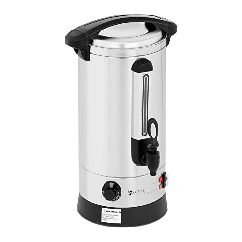 Royal Catering RC-WBDW9 Glühweinkocher 8,7 L doppelwandig 1500 W Edelstahl Heißgetränkeautomat Füllstandanzeige Teemaschine Glühweintopf Glühweinkessel Heißgetränkespender Wasserkocher Royal Catering RC-WBDW9 Glühweinkocher 8,7 L doppelwandig 1500 W Edelstahl Heißgetränkeautomat Füllstandanzeige Teemaschine Glühweintopf Glühweinkessel Heißgetränkespender Wasserkocher von Royal Catering