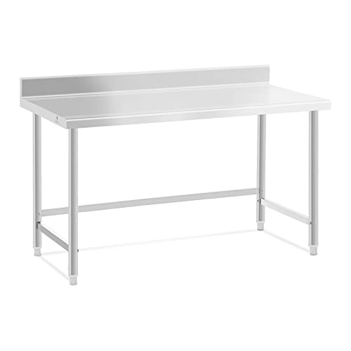 Royal Catering RCAT-150/70-SPS Edelstahltisch 150 x 70 cm Aufkantung 93 kg Tragkraft Arbeitstisch Edelstahl Gastro Tisch Arbeitstisch Küche Royal Catering RCAT-150/70-SPS Edelstahltisch 150 x 70 cm Aufkantung 93 kg Tragkraft Arbeitstisch Edelstahl Gastro Tisch Arbeitstisch Küche von Royal Catering