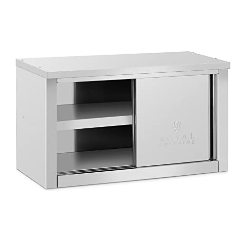 Royal Catering RCAT-90/40/50-CP Edelstahl Hängeschrank 900 x 400 x 500 mm 70 kg Tragkraft pro Fach Wandhängeschrank mit Schiebetüren Wandhängeschrank Hängeschrank Edelstahl Royal Catering RCAT-90/40/50-CP Edelstahl Hängeschrank 900 x 400 x 500 mm 70 kg Tragkraft pro Fach Wandhängeschrank mit Schiebetüren Wandhängeschrank Hängeschrank Edelstahl von Royal Catering