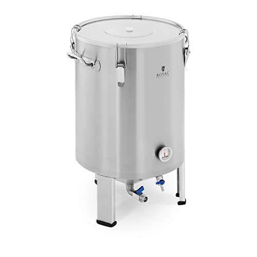 Royal Catering RCBM-60CF Maischekessel 60 l 0-40 °C Edelstahl Fermenter Fermentierkessel von Royal Catering