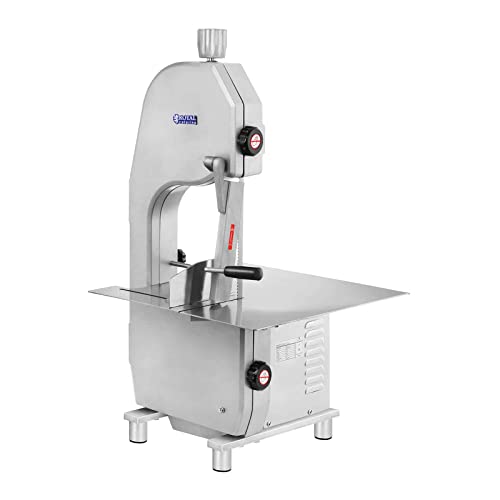 Royal Catering RCBS-1650.1ECO Knochensäge Elektrisch Knochenbandsäge Fleischsäge Edelstahl (880 W, Schnittstärke bis 180 mm, Arbeitsfläche 440 x 460 mm) von Royal Catering