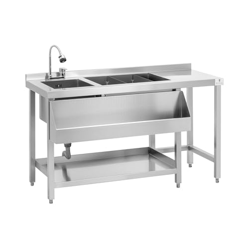 Royal Catering RCBT-01 Cocktail-Station - mit Eisbehälter und Flaschenhalter - Royal Catering Cocktailtheke Cocktail Theke Cocktailbar Theke Cocktail Bar Theke von Royal Catering