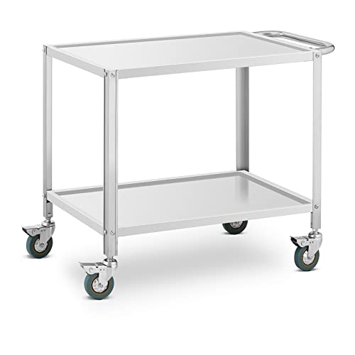 Royal Catering RCGW 12 Servierwagen 2 Borde 80 x 57 x 3,5 cm 100 kg 53 cm Abstand Servierwagen Küchenwagen Edelstahl Küchenrollwagen Rollwagen Küche Royal Catering RCGW 12 Servierwagen 2 Borde 80 x 57 x 3,5 cm 100 kg 53 cm Abstand Servierwagen Küchenwagen Edelstahl Küchenrollwagen Rollwagen Küche von Royal Catering