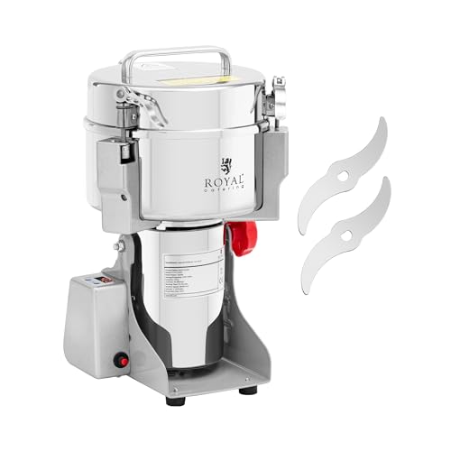 Royal Catering RCMZ-2000D Gewürzmühle elektrisch 2000 g 21 x 9.5 cm 3400 W digital Multi-Zerkleinerer elektrischer Zerkleinerer Kräuter-Zerkleinerer Royal Catering RCMZ-2000D Gewürzmühle elektrisch 2000 g 21 x 9.5 cm 3400 W digital Multi-Zerkleinerer elektrischer Zerkleinerer Kräuter-Zerkleinerer von Royal Catering