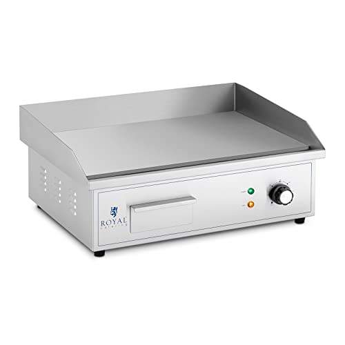 Royal Catering RCPG42-S Elektro Grillplatte 530 x 350 mm glatt 3.000 W Griddleplatte Bratplatte Griddleplatte elektrisch von Royal Catering