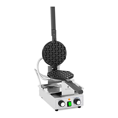 Royal Catering RCPMW-1400K Bubble Waffeleisen 1.400 W 50-250 °C Timer: 0-5 min Waffeleisen Waffelmaschine von Royal Catering