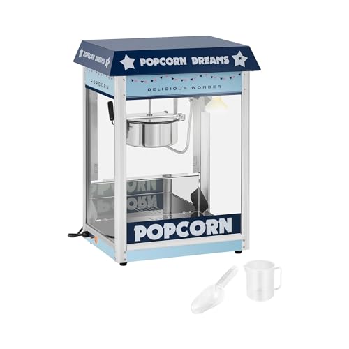 Royal Catering RCPS-BB1 Retro Popcornmaschine Popcornmaker Popcornautomat 1.600 W 5 bis 6 kg/h blau von Royal Catering
