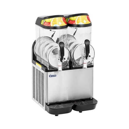 Royal Catering RCSL 2/12A Slush-Maschine mit Beleuchtung 680 W 2 x 12 l digitales Bedienfeld Slush-Eismaschine Slushy Maker Slush Ice Maschine Royal Catering RCSL 2/12A Slush-Maschine mit Beleuchtung 680 W 2 x 12 l digitales Bedienfeld Slush-Eismaschine Slushy Maker Slush Ice Maschine von Royal Catering