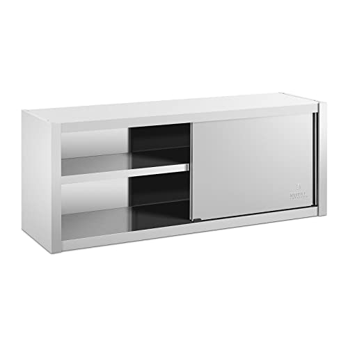 Royal Catering RCSSWC-150X45-S Edelstahl Hängeschrank 150 x 45 cm Wandhängeschrank Hängeoberschrank von Royal Catering
