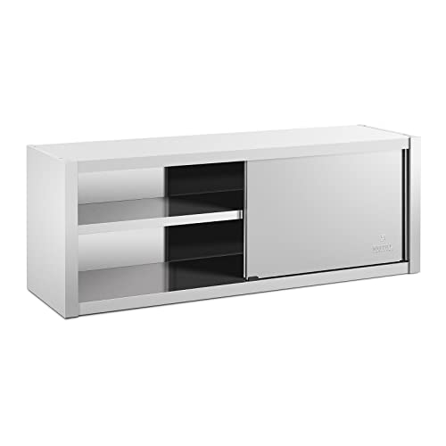 Royal Catering RCSSWC-160X45-S Edelstahl Hängeschrank 160 x 45 cm Wandhängeschrank Hängeoberschrank von Royal Catering