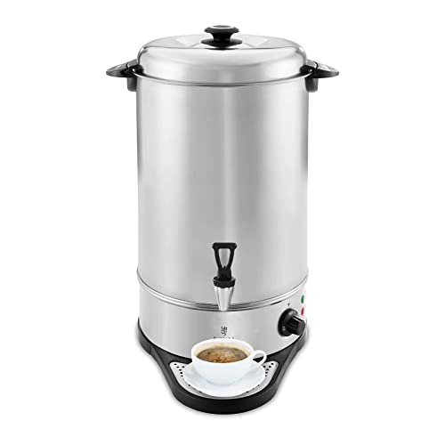 Royal Catering RCWK 16A Glühweinkocher Heißgetränkeautomat 16 L - 17,5 L 2200 W Edelstahl Abtropfschale Teemaschine Glühweintopf Glühweinkessel Heißwasserspender Heißgetränkespender Wasserkocher von Royal Catering