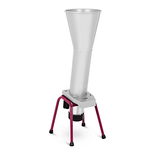 Wiesenfield RCWP-1500S Obstmühle elektrisch Obsthäcksler Obstmuser Traubenmühle Obstschredder Apfelmuser Maischemühle Edelstahl 1.500 W 2.800 U/min großer Trichter von Wiesenfield