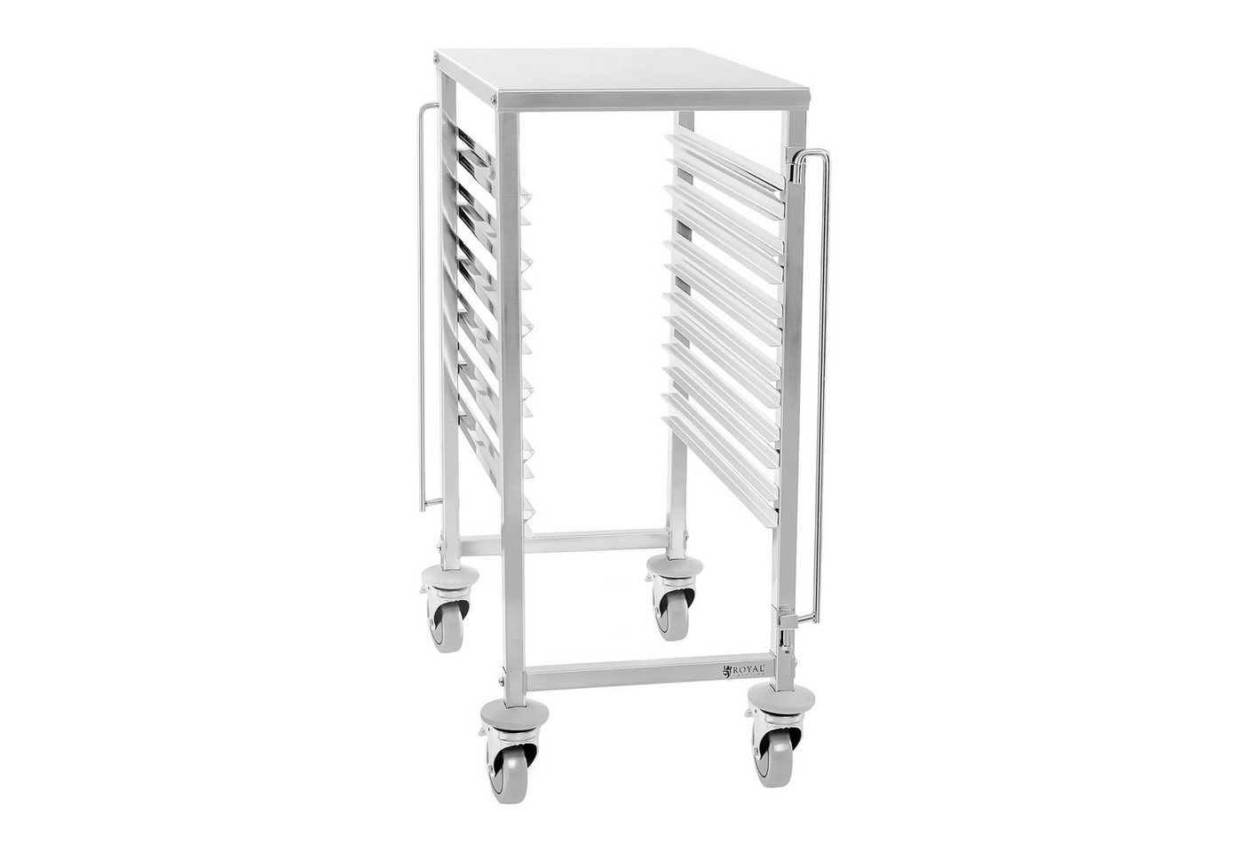 Royal Catering Rollwagen Tablettwagen 6 x 1/1 GN Abräumwagen Transportwagen Regalwagen von Royal Catering