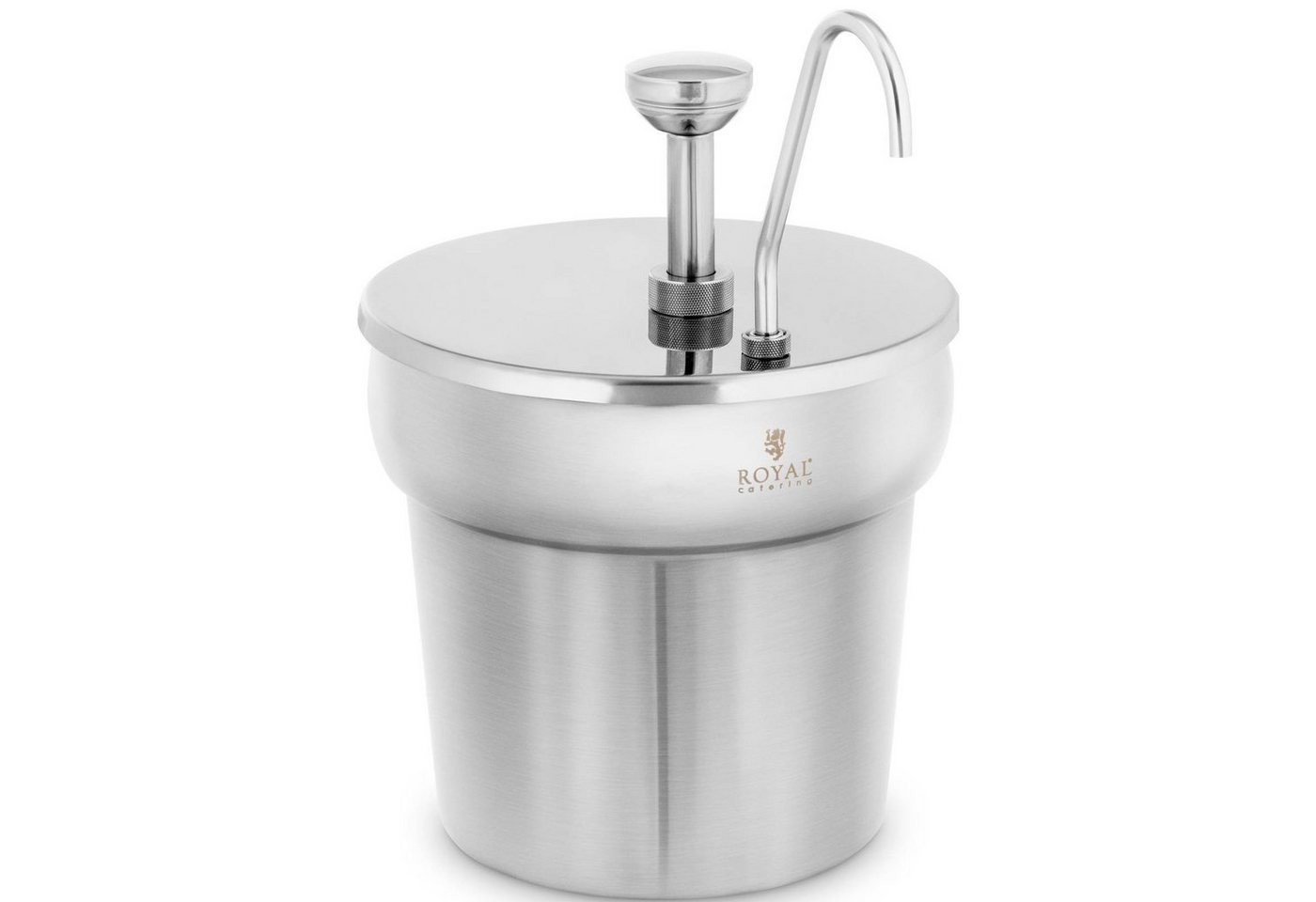 Royal Catering Sauciere Saucenspender Pumpspender Dosierspender Senfspender Ketchup Edelstahl von Royal Catering