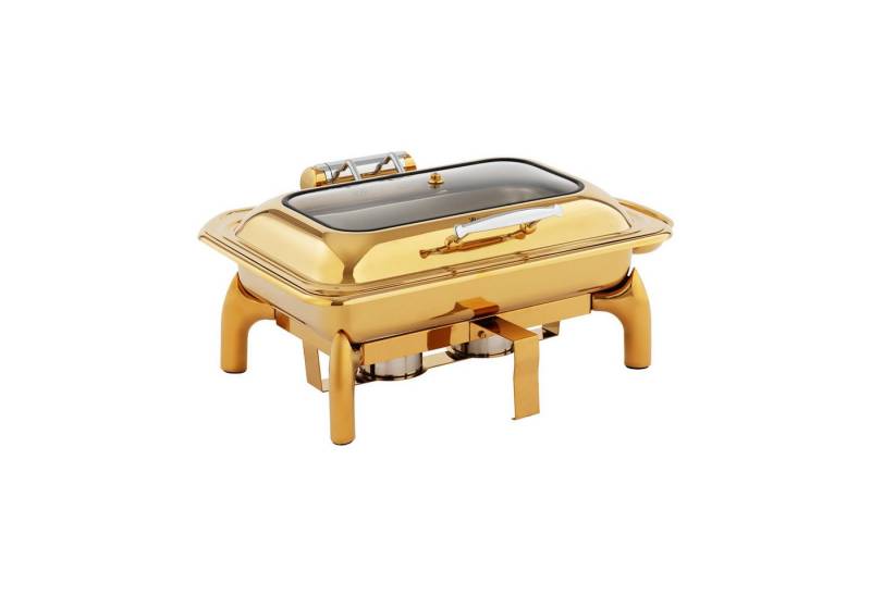 Royal Catering Speisenwärmer Chafing Dish 9 l stromlos Wasserbad: 14 l Rechaud Wärmebehälter von Royal Catering
