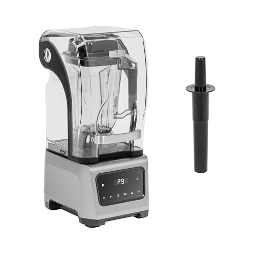 Royal Catering Standmixer mit Lärmschutzhaube digitales Display 1680 W 2,5-l-Behälter Pulsfunktion 7575-24 500 U/min Blender Smoothie Maker Mixer Hochleistungsmixer von Royal Catering