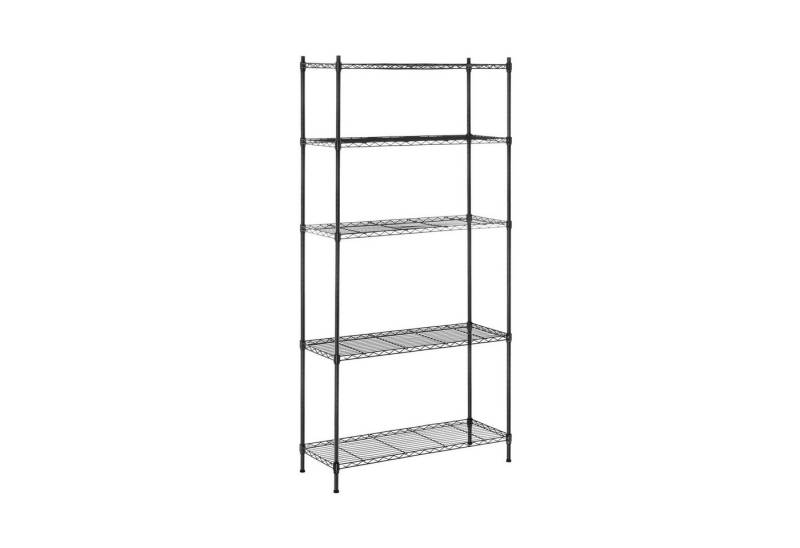 Royal Catering Standregal Metallregal Küchenregal Lastenregal 35 x 90 x 180 cm 150 kg schwarz von Royal Catering
