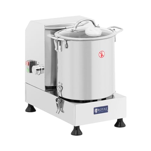 Royal Catering Tischkutter 1800-3500 U/min 9 l 1800 W Küchenkutter aus Edelstahl Kutter-Küchenmaschine Gastro-Kutter Royal Catering Tischkutter 1800-3500 U/min 9 l 1800 W Küchenkutter aus Edelstahl Kutter-Küchenmaschine Gastro-Kutter von Royal Catering