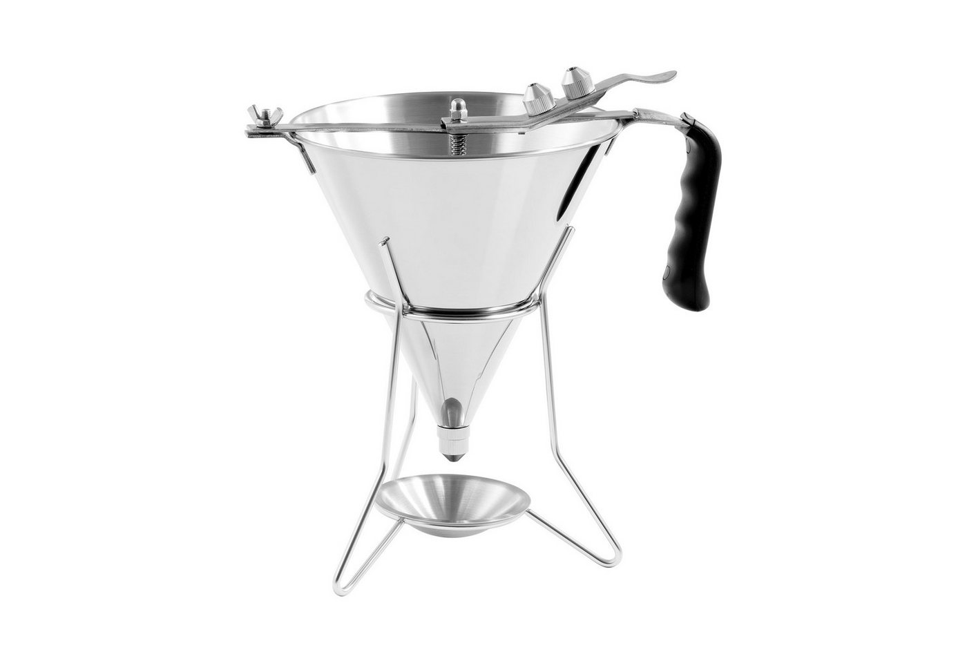 Royal Catering Trichter Fülltrichter - 1,8 L - 3 Füllspitzen - Ständer mit Auffangschale von Royal Catering