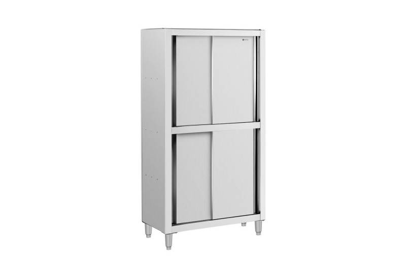 Royal Catering Vorratsschrank Geschirrschrank 100 x 50 x 180 cm Edelstahl Hochschrank Schiebetüren von Royal Catering