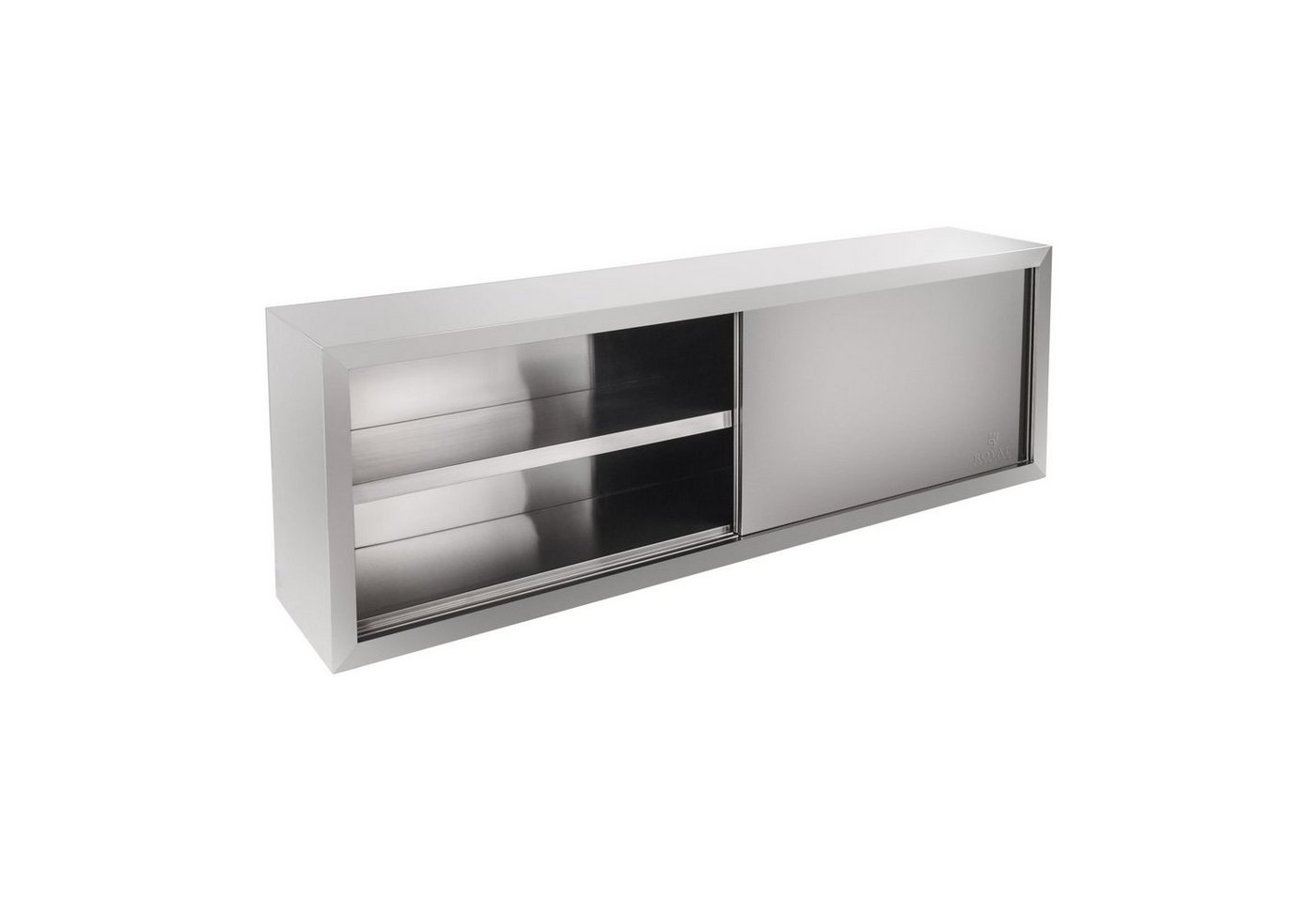 Royal Catering Wandhängeschrank 160 x 40 x 65 cm Gastro Hängeschrank 2 Schiebetüren Edelstahl von Royal Catering