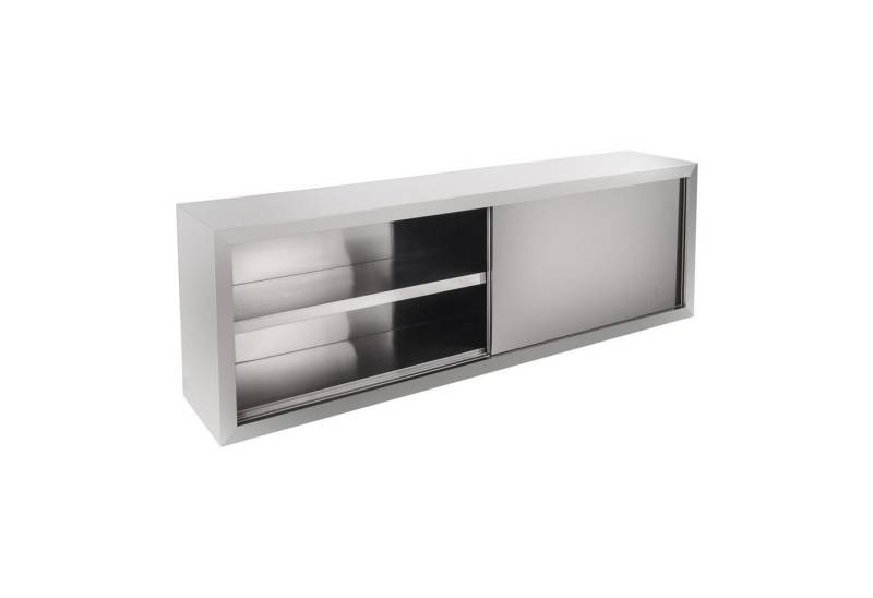 Royal Catering Wandhängeschrank 160 x 40 x 65 cm Gastro Hängeschrank 2 Schiebetüren Edelstahl von Royal Catering