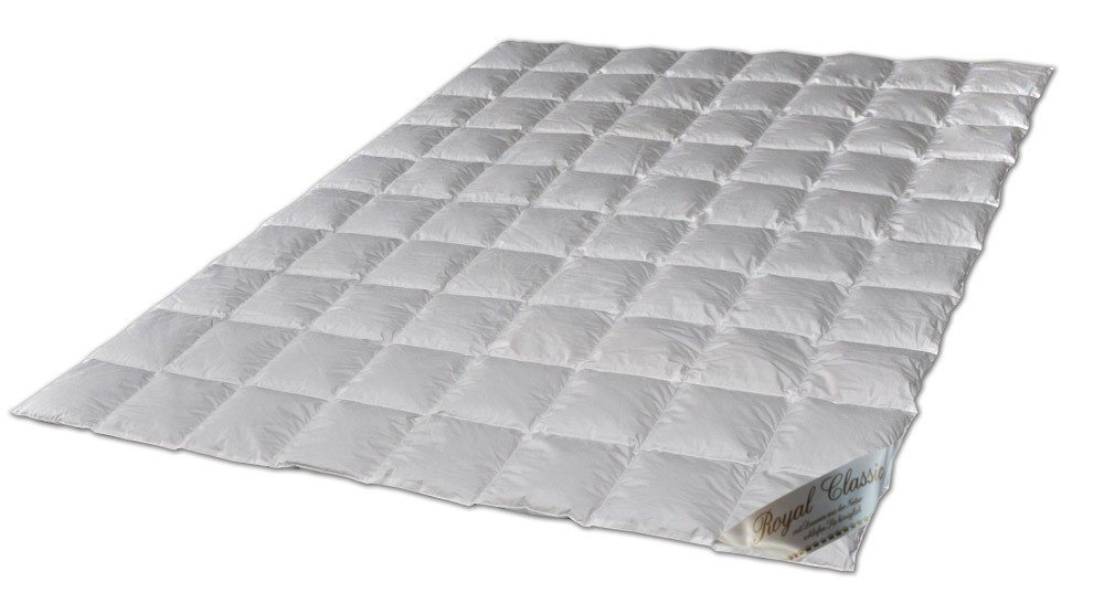 Royal Classic Daunenbettdecke Canadische Daune extra leichte Sommerdecke, Füllung: 100% Daune, Typ Eider, Klasse 1, weich und leicht, reine Daune von Royal Classic