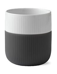 Becher 0,35 l Contrast Gerippt Anthrazit von Royal Copenhagen