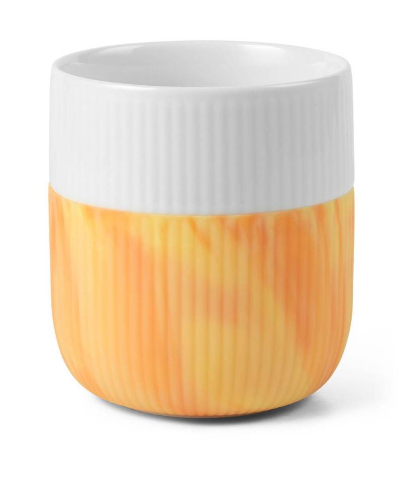 Becher 0,35 l Contrast Gerippt Fiery Yellow von Royal Copenhagen
