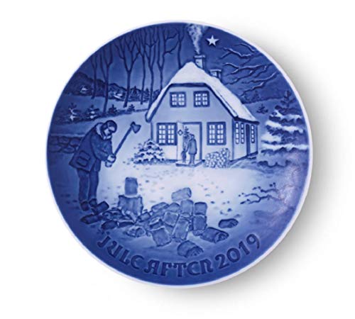 Royal Copenhagen 1027173 Collectible 2019 Weihnachtsteller, Porzellan, Blau von Royal Copenhagen