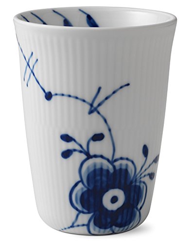 Royal Copenhagen Blue Fluted Mega Becher, Porzellan, blau, 12,6cm von Royal Copenhagen