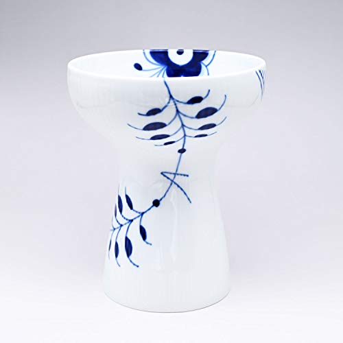 Royal Copenhagen Mega Blau Gerippt Vase, 19cm von Royal Copenhagen