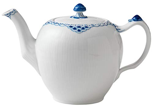 Royal Copenhagen Princess TEEKANNE, Porzellan, Blau-Weiß, 24cm von Royal Copenhagen