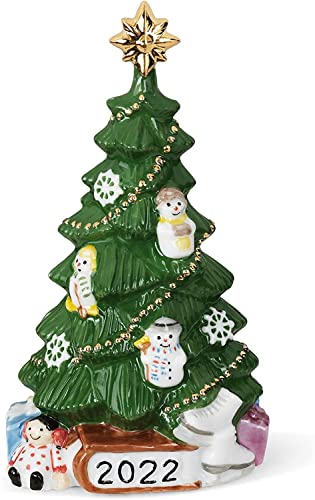 Royal Copenhagen Weihnachtschmuck Collectibles Dekorationsfigur aus Porzellan hergestellt, Motiv: Weihnachtsbaum, Höhe: 14 cm, 1062279 von Royal Copenhagen