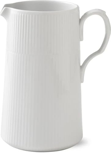 Royal Copenhagen White Fluted Krug, Porzellan, weiß, 1,7l von Royal Copenhagen