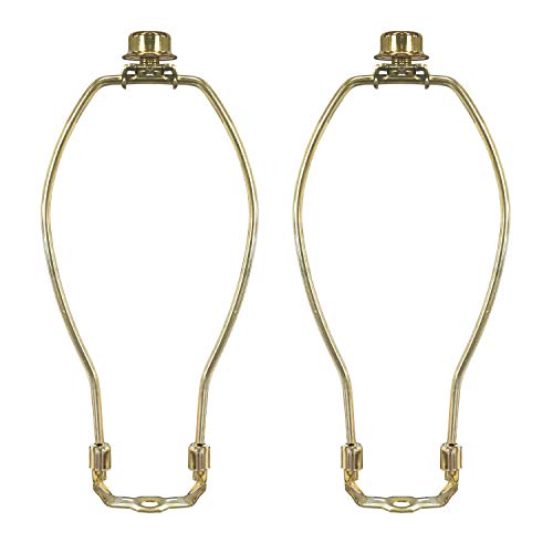 Royal Designs Lampen-Harfe, Endstück und Lampen-Harfenhalter-Set, Messing poliert, poliertes Messing, 10.5 in von Royal Designs, Inc
