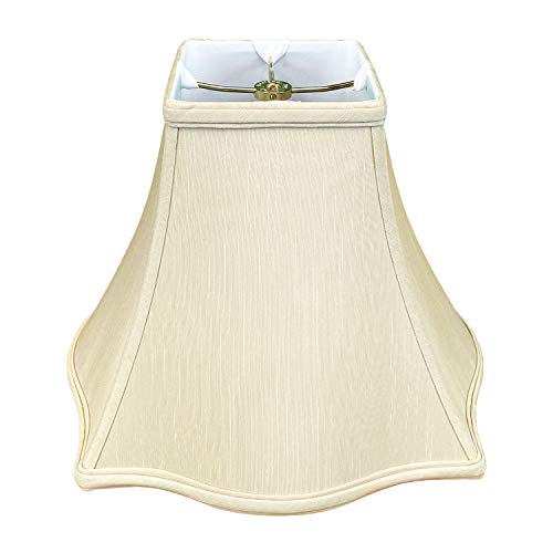 Royal Designs Lampenschirm, quadratisch, Glocke, Beige, 12 x 24 cm von Royal Designs, Inc