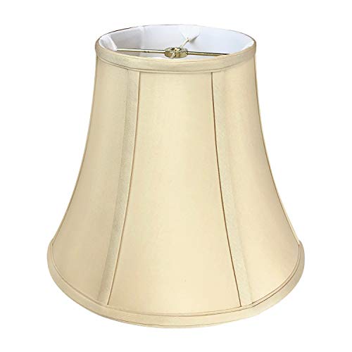 Royal Designs Lampenschirm, quadratisch, Glocke Traditionell 7 x 14 x 11.5 beige von Royal Designs, Inc