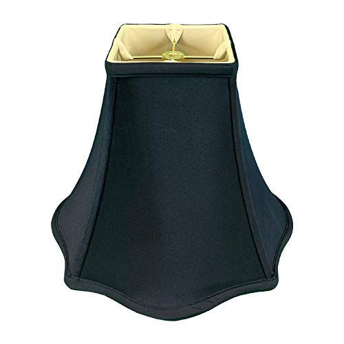 Royal Designs Lampenschirm, quadratisch, Glockenform, Schwarz, 12 x 30 x 24 cm von Royal Designs, Inc.