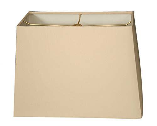 Royal Designs Lampenschirm, rechteckig, harte Rückseite, Beige, 15 x 30 x 20 x 35 cm, 10 Stück von Royal Designs, Inc