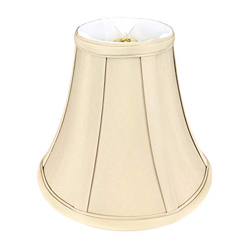 Royal Designs True Bell Lampenschirm, Beige, 10,2 x 20,3 x 18,2 cm, runder Clip von Royal Designs, Inc